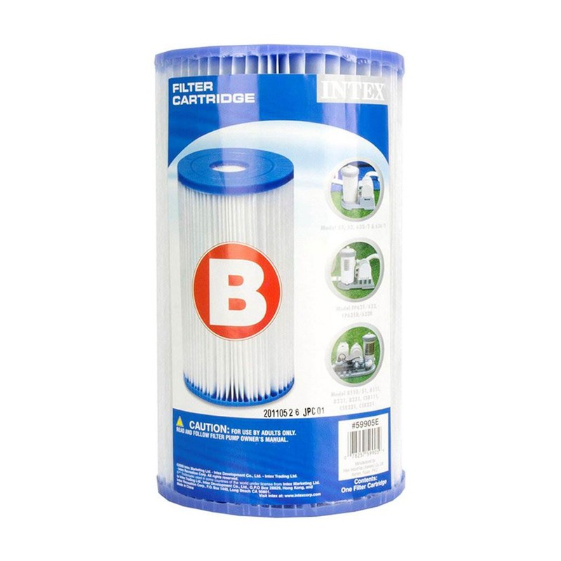 Intex Easy Set Type B Replacement Filter Cartridge for Swimming Pools (9 Pack) gallery