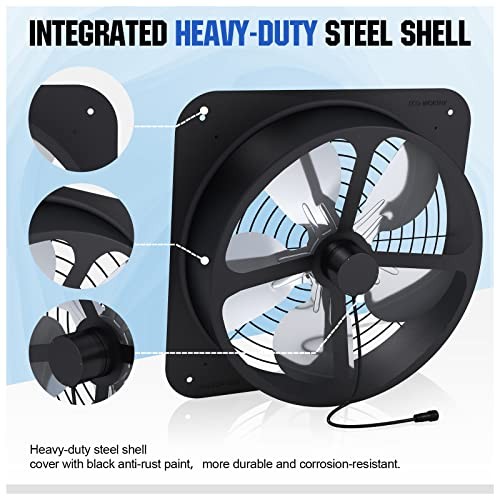25W Solar Powered Attic Ventilator Gable Roof Vent Fan 25W FAN+30W SOLAR PANEL gallery