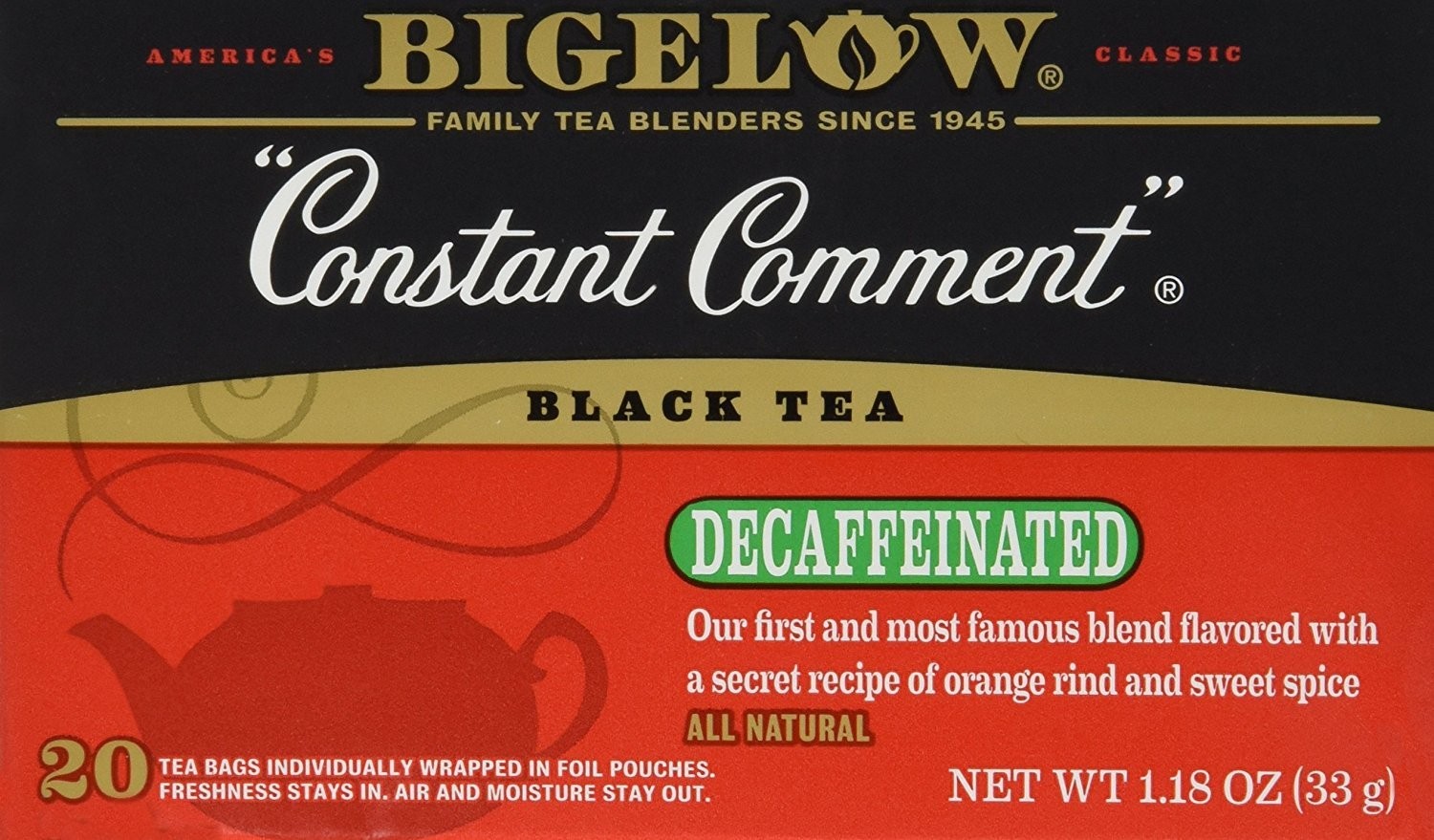 Bigelow Tea Constant Comment Decaf 20 Bags (Pack of 3) gallery
