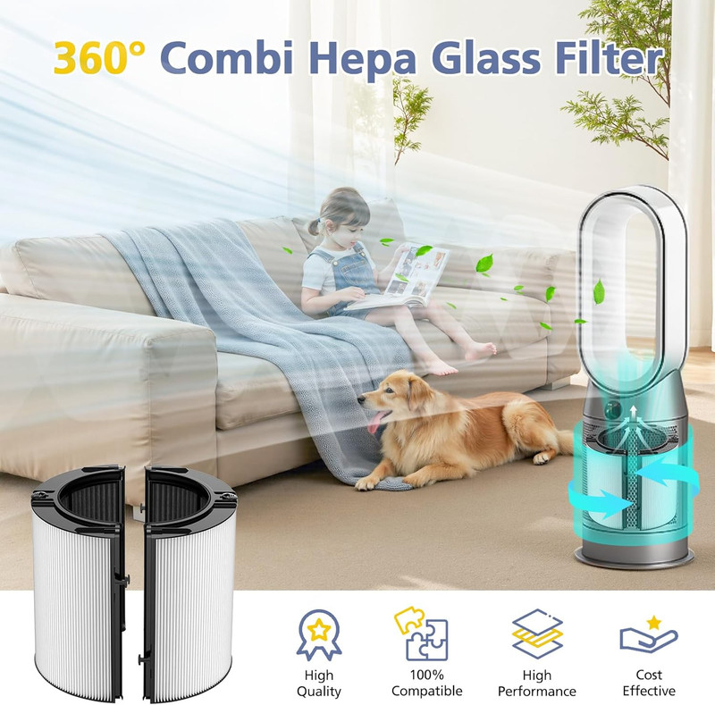 Upgraded 2-In-1 Replacement Filter Compatible with Dyson TP07 TP10 HP10 TP06 ... gallery