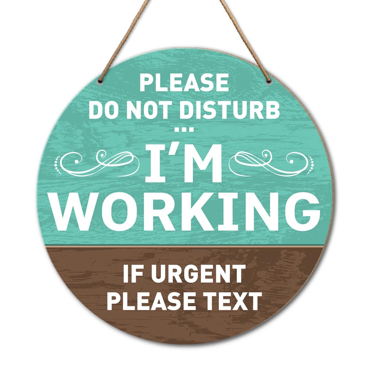 I Am Working Sign, Do Not Disturb Sign, Do Not Disturb Door Sign for Home Off... gallery