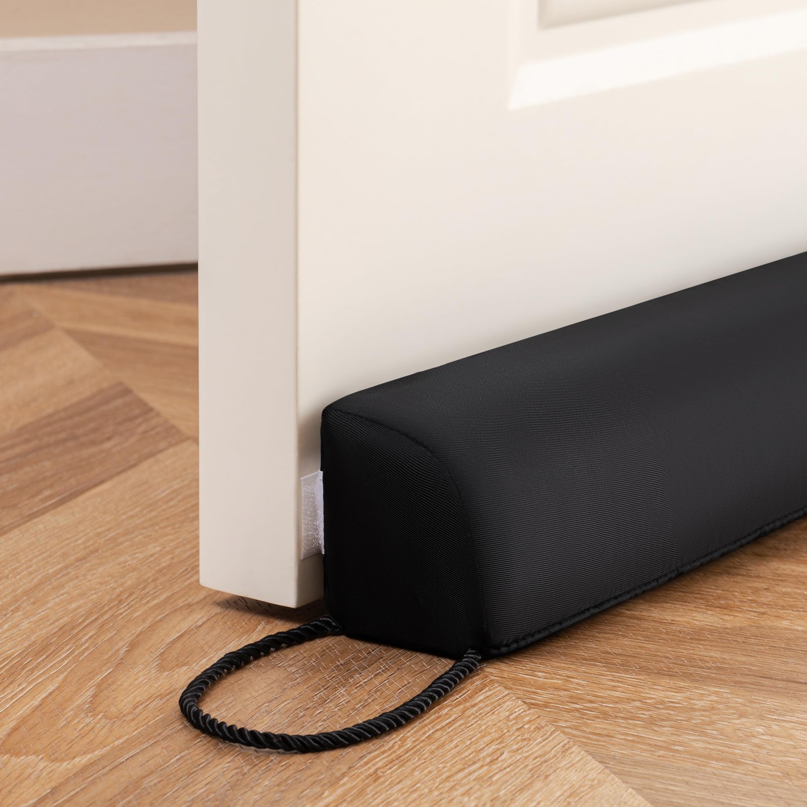 Water Resistant Door Draft Stopper Blocks Hot and Cold Air with Removable Was... gallery