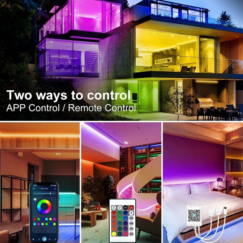 25Ft LED Strip Lights, Smart Light with App Remote Control, RGB LED Lights gallery