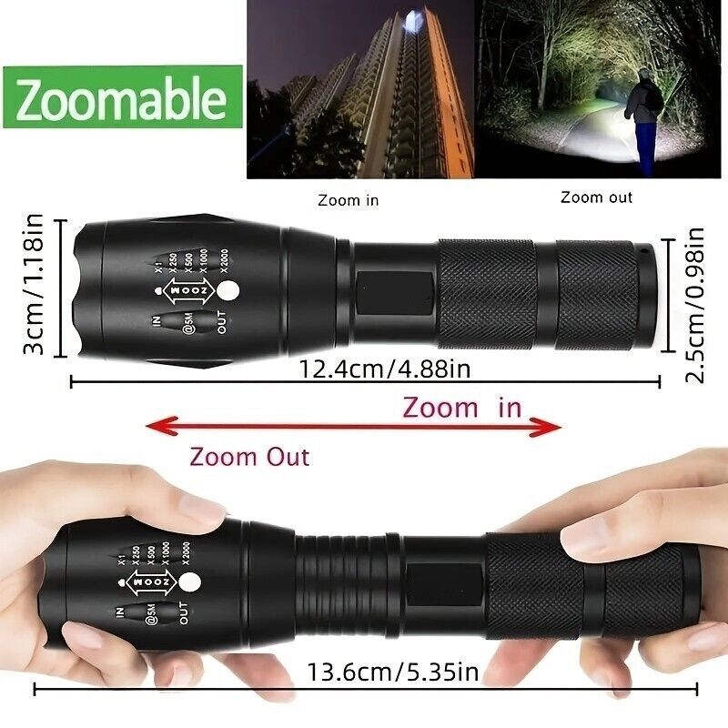 Super Bright Tactical Military LED Flashlight flash light super high LUX! gallery