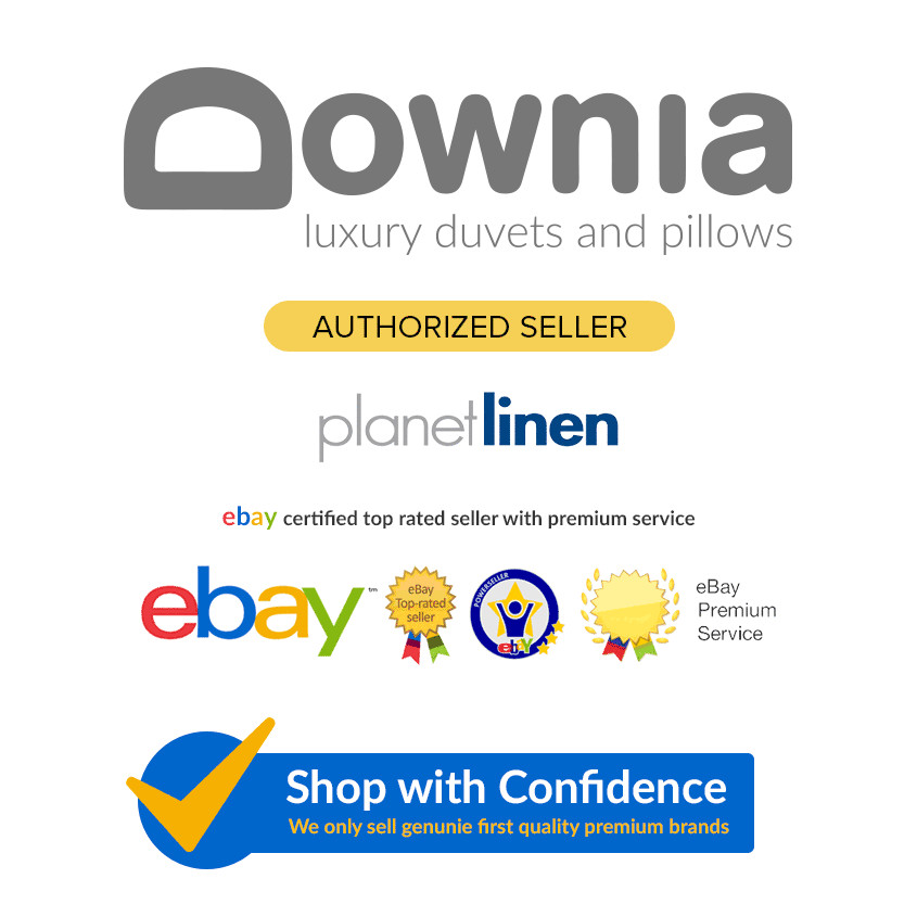 Downia Classique 50 White Duck Down & Feather Pillow Cotton Casing NEW gallery