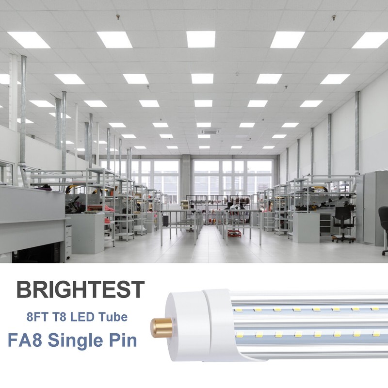8 Foot Single Pin LED Fluorescent Bulbs (150W Replacement) FA8 LED Tube Light gallery