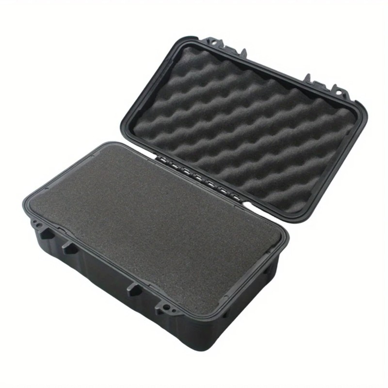 6 Sizes Black Hard Shell PP Toolbox Shockproof Portable Tool Storage Case gallery