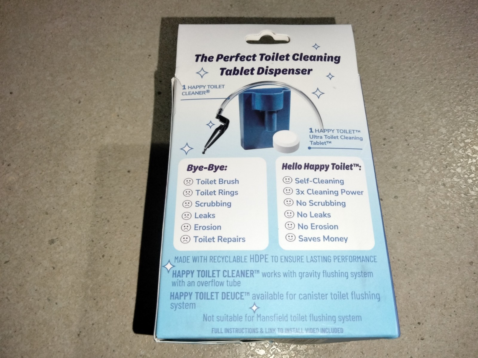 1 Pack Happy Self-Cleaning Toilet System Easy Install Toilet Tablet Holder gallery