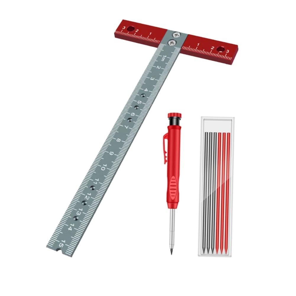 Precision T Square Tool with Aluminum Alloy Frame for Wood and Metal Projects gallery