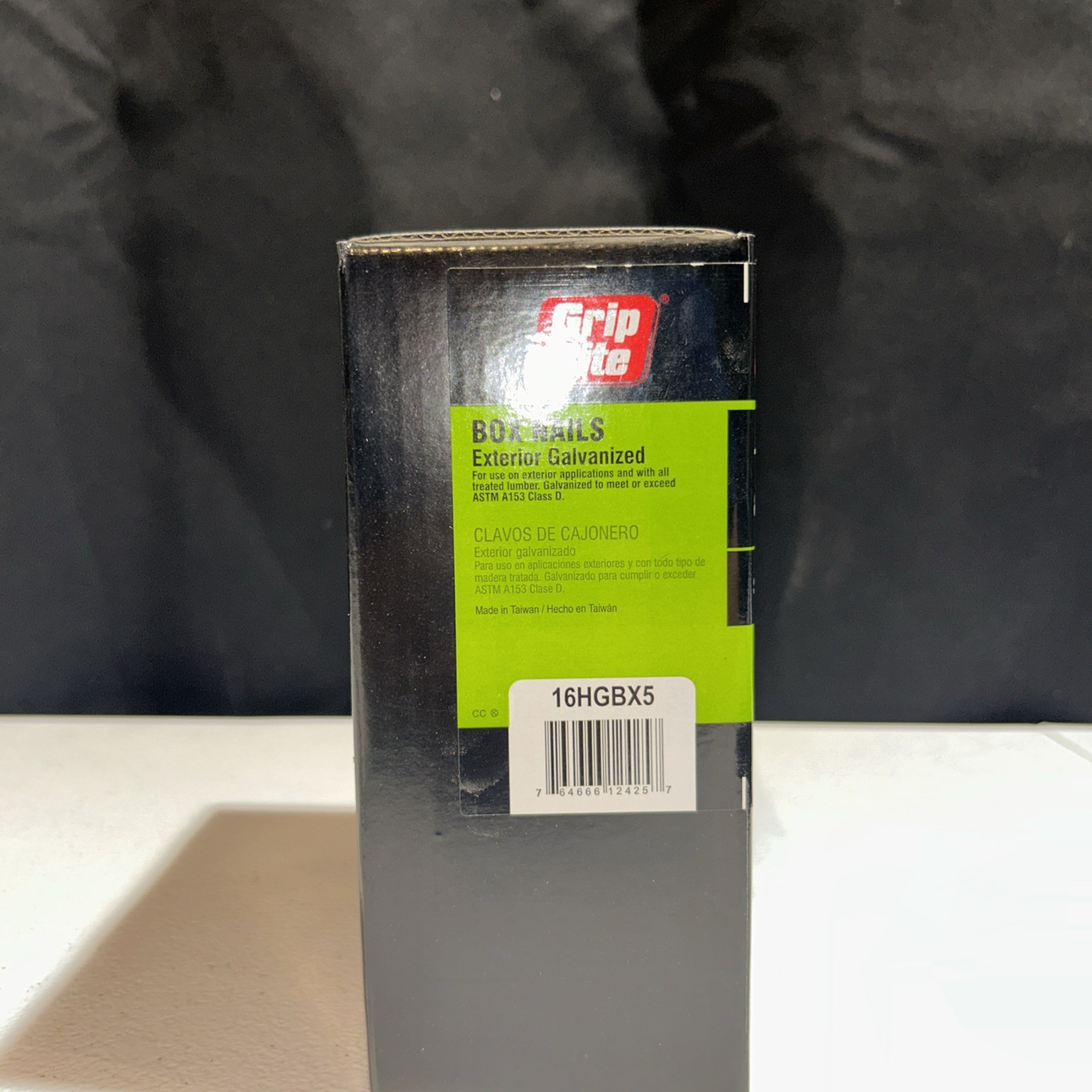 Grip-rite Exterior Galvanized Box Nails 16D 3-1/2” Smooth Shank 5 lb. Box 322 Pc gallery