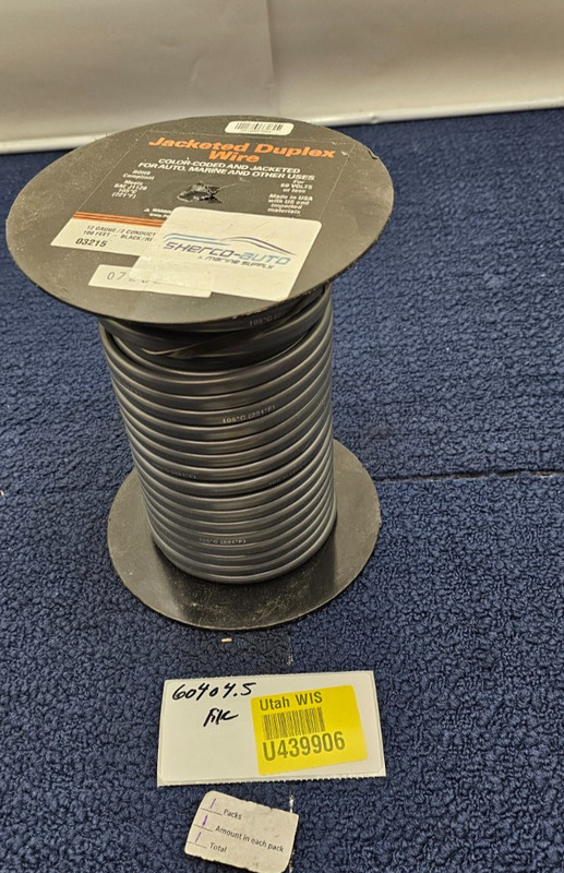 Sherco-Auto 03215 Duplex Black/Red 12/2 AWG Cable Jacket Copper Wire 100 FT gallery