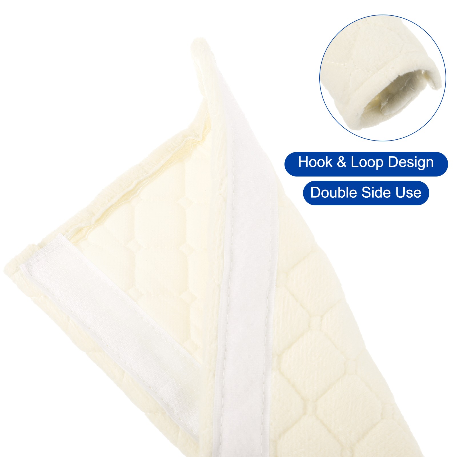 2Pcs Refrigerator Door Handle Covers Polyester Fiber Handles Decor Beige gallery