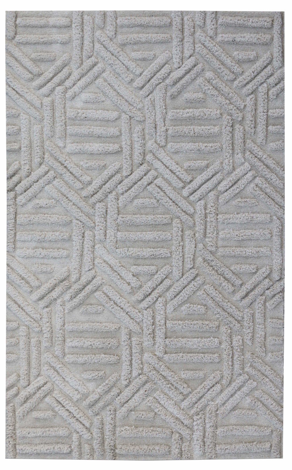 Morrocco Grey Handmade 100% Woolen Area Rugs Without Tariff & duty gallery