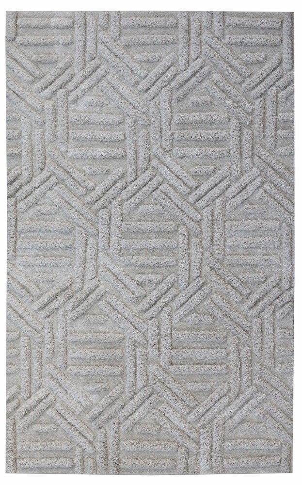 Morrocco Grey Handmade 100% Woolen Area Rugs Without Tariff & duty