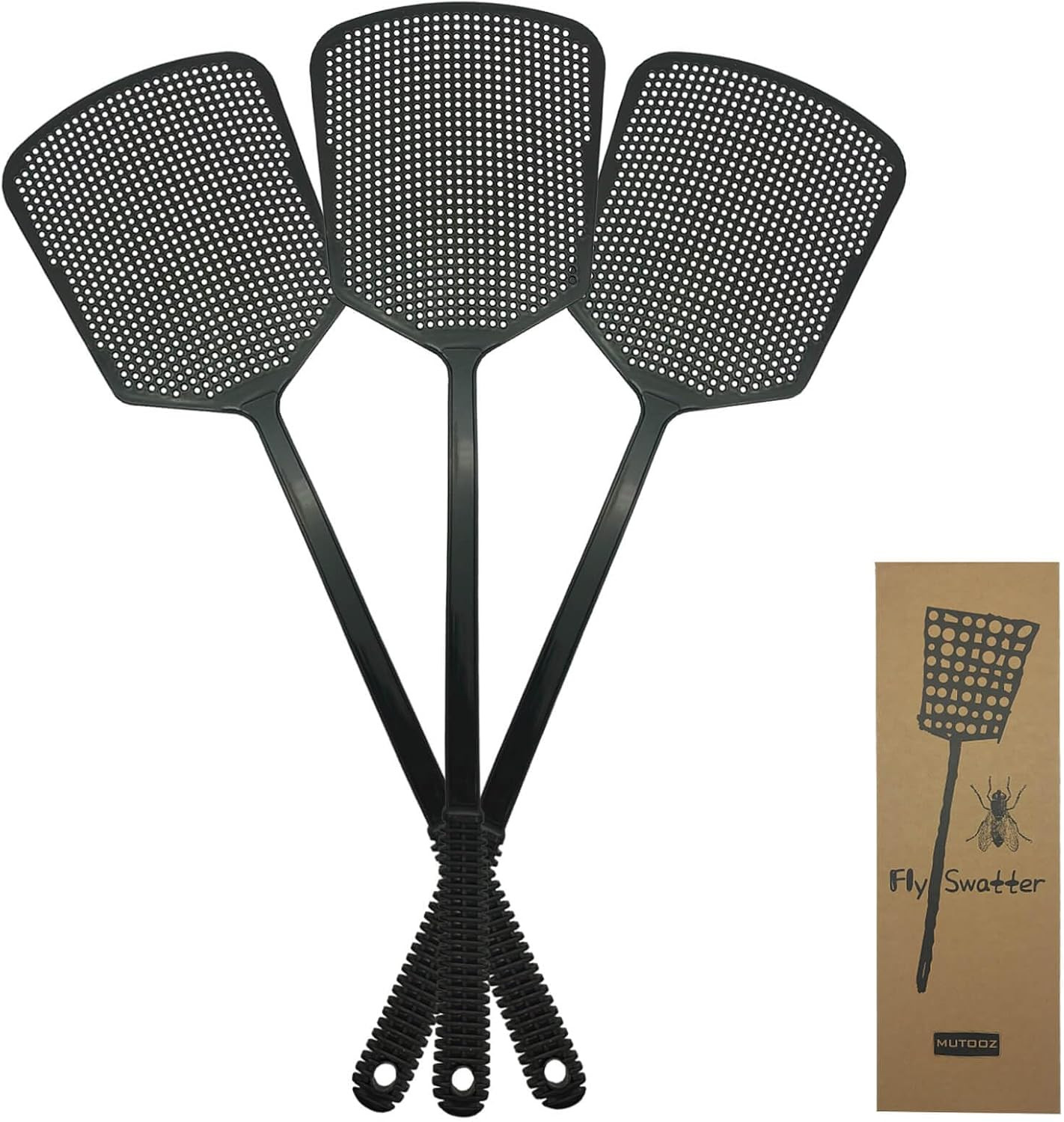 Fly Swatter Multi-Pacl Manual Flexible & Heavy Duty Fly Swatters Thick Handle gallery