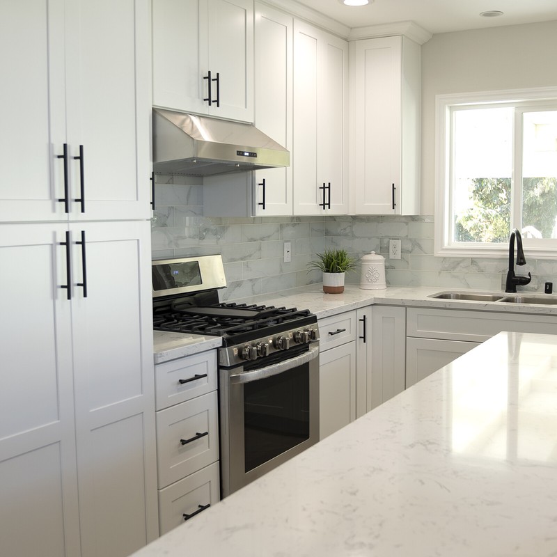 Matte Black Modern Cabinet Handles Pulls Kitchen Drawer Stainless Steel Hardware gallery