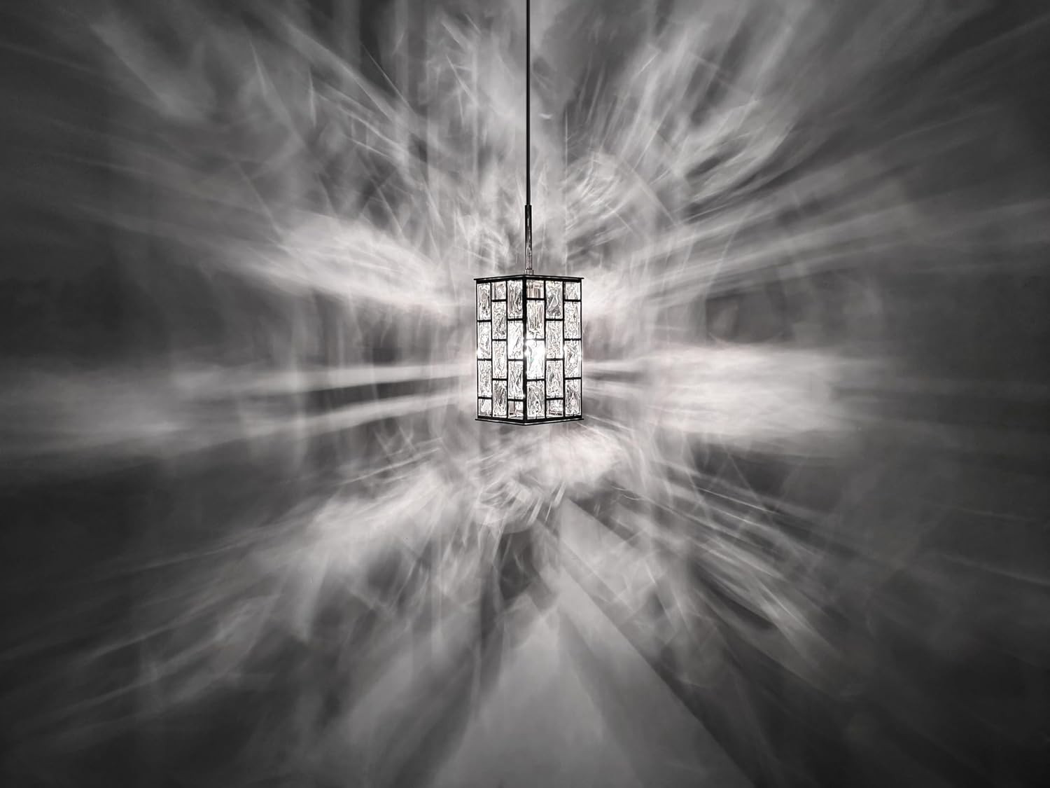 3 Pc Hanging Modern Kitchen Polyhedron Crystal Pendant Light Fixture Brushed Nic gallery