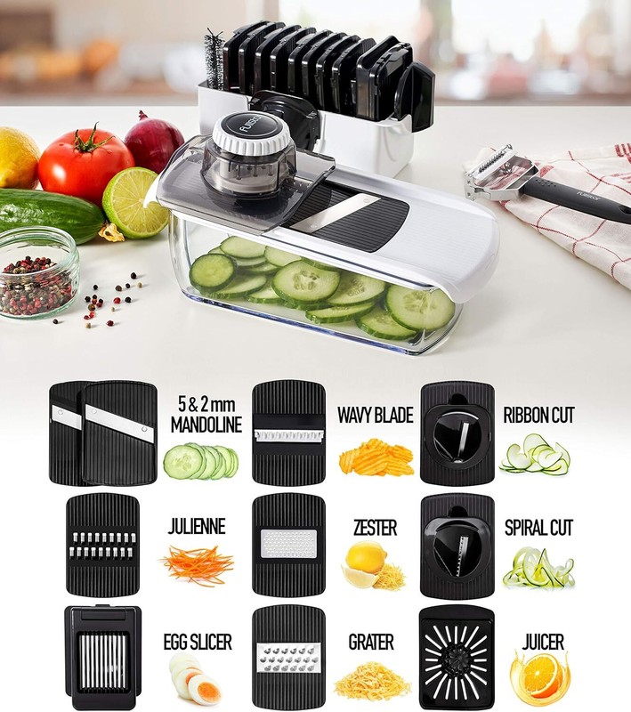 Fullstar Mandoline Slicer for Kitchen, Cucumber Slicer, Cheese Grater Vegetable gallery