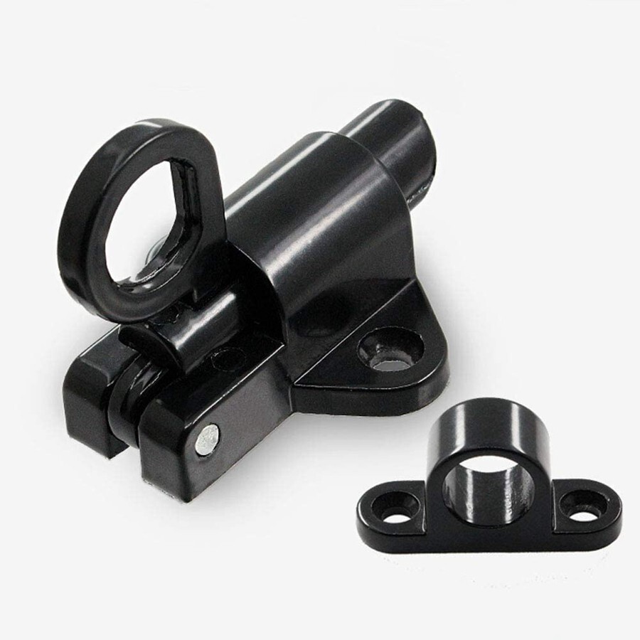 2X Self Closing Latch Bolt Automatic Spring Loaded Door Gate Lock + Screws N698 gallery