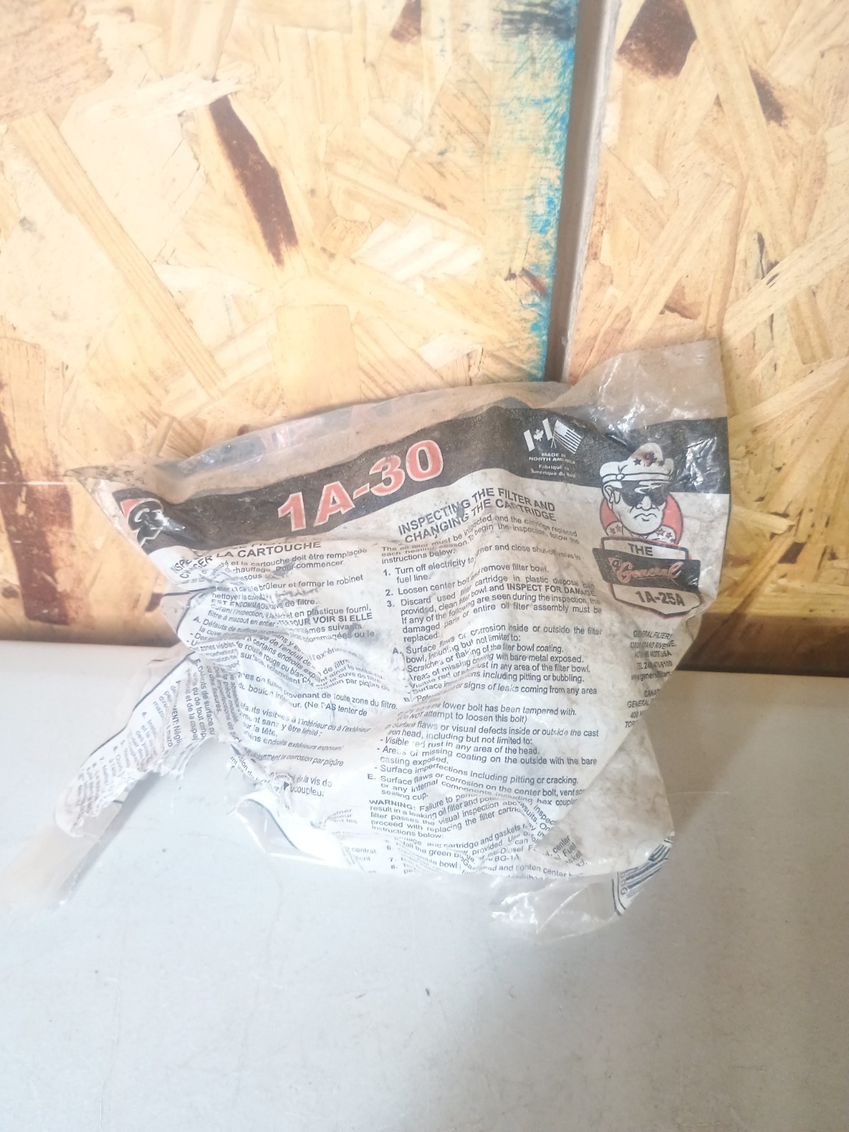 General 1A-30 1A-25A Heating Oil Filter - Wool Cartridge - Standard Type gallery
