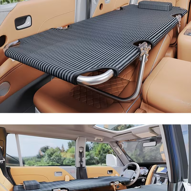 Foldable Car Travel Bed, Car Camping Mattress, Car Rear Seat Folding Bed Office gallery