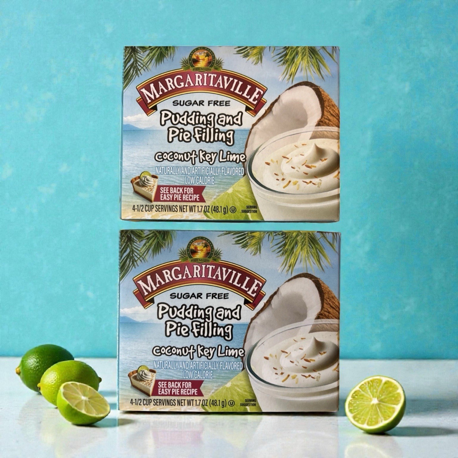 Margaritaville Sugar Free Coconut Key Lime Pudding and Pie Filling 1.7 oz 2 Pack gallery