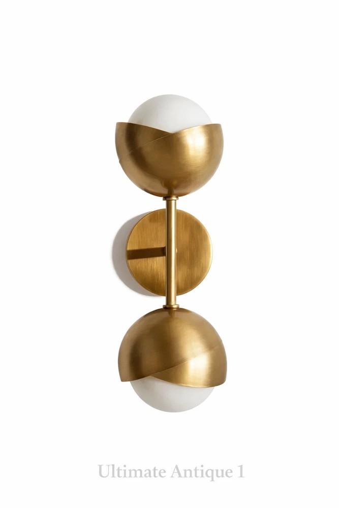 Handmade Double Light Globe Sputnik Brass Sconce Wall Lamp Beside Wall Lamp