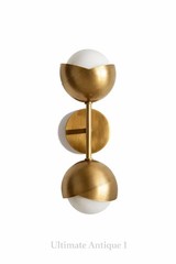 Handmade Double Light Globe Sputnik Brass Sconce Wall Lamp Beside Wall Lamp