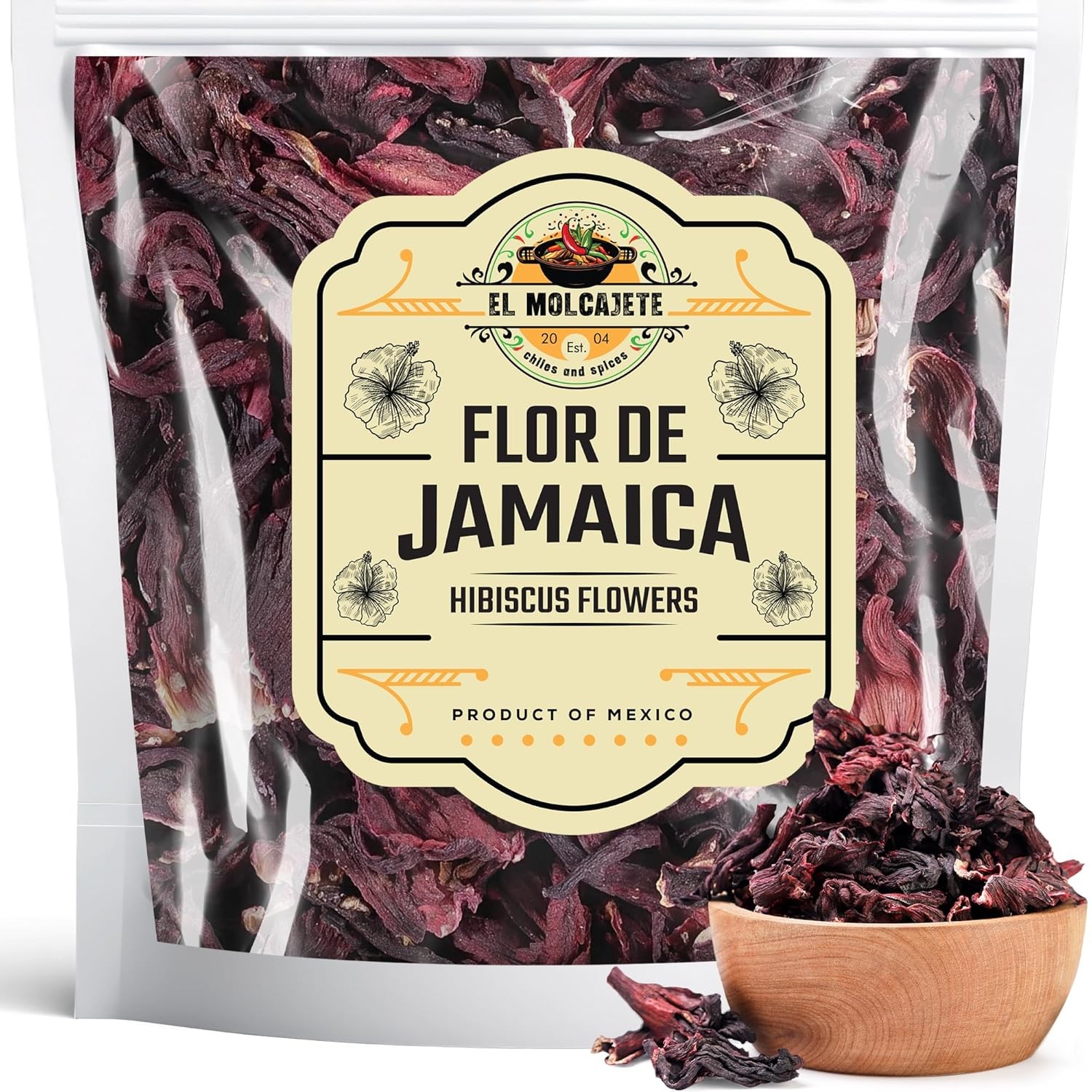 Hibiscus Flowers 4oz – All-Natural & Triple Cleaned for Vibrant Flavor. Whole gallery