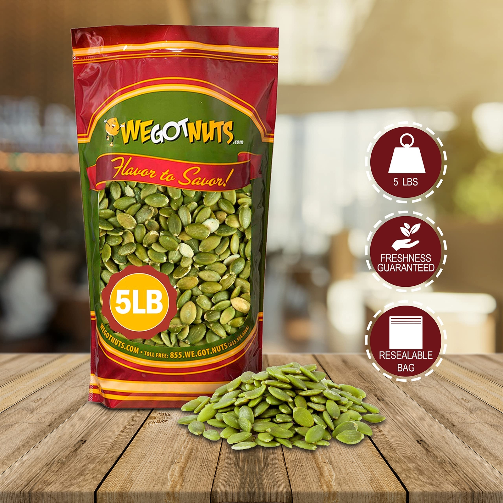 Pumpkin Seeds 5lbs - 80oz Raw No Shell gallery