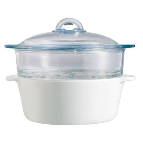 Pyrex Pyroflam Cocotte Steamer Set 2000mL φ200 × 80mm Vitro-Ceramic P25U000 gallery
