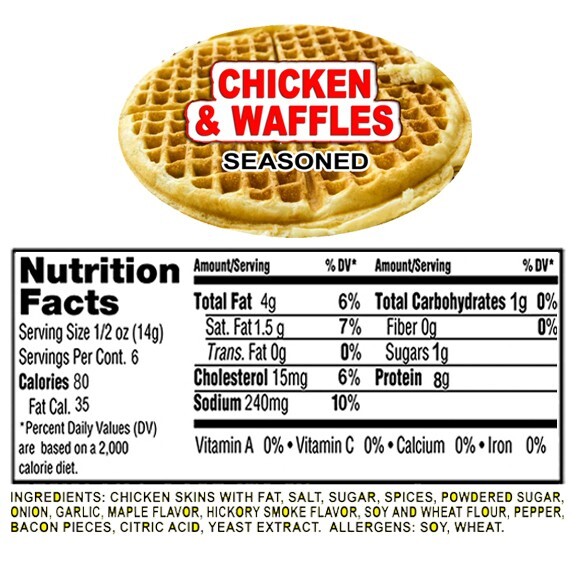 PAPPY’S CHICKEN CRACKLIN, CHICKEN & WAFFLES, KETO FRIENDLY – 3 OZ. BAG gallery