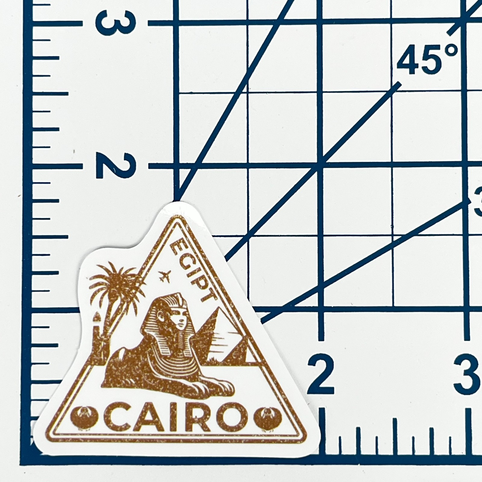 Cairo Egypt Vinyl Sticker Great Sphinx Pyramids Travel Souvenir Laptop Gift Art gallery