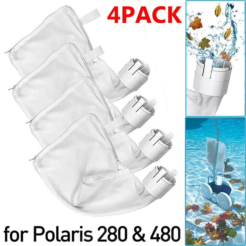 4 Pack Pool Cleaner Bags All Purpose Filter Bag for Polaris 280 480 Part K13 K16 gallery