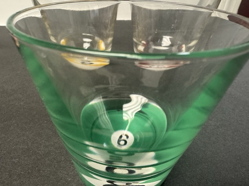 Luminarc Pool Ball Old Fashioned Glasses, Set Of 4, Made In France gallery
