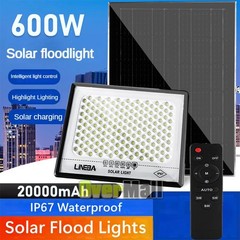 10000000LM LED Solar Security Light Outdoor, IP67 Waterproof Outdoor Flood Light