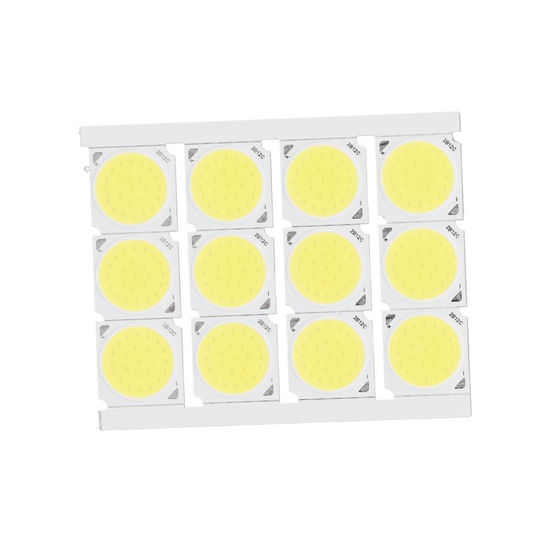12Pcs COB Light Source High Power Round LED Chip 12W 36‑41V 1080LM for DIY gallery