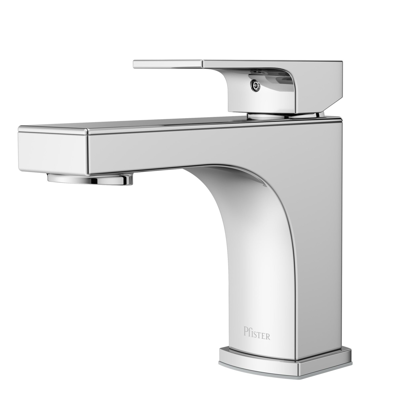 Pfirst Modern Single Handle Low Arc Single Hole Bathroom Faucet with Drain Kit gallery