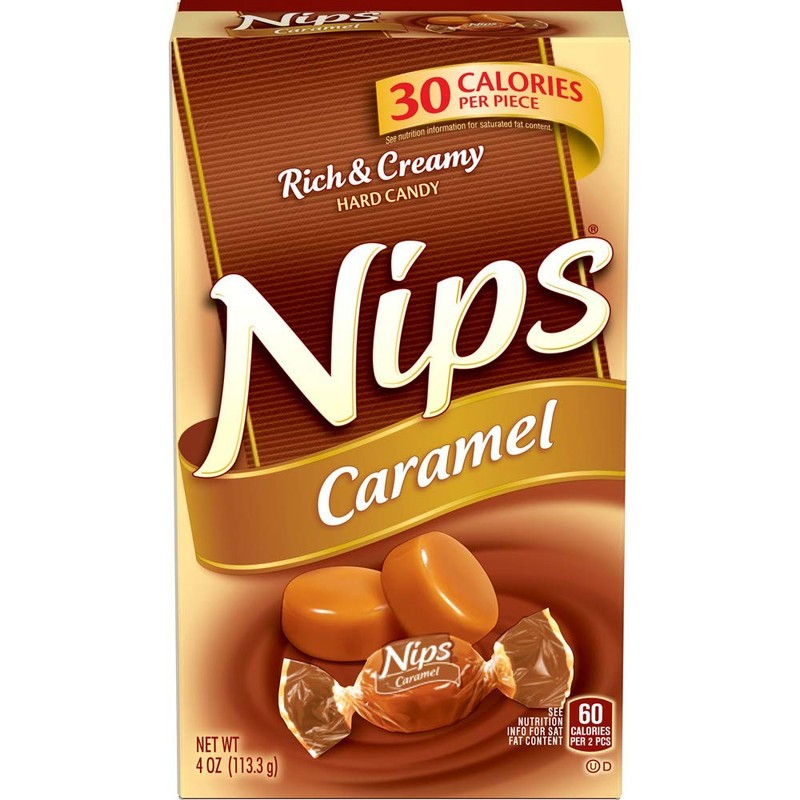 Brach's Nips Caramel Flavored Hard Candy, 3.25 oz, Pack of 12 Packaging May Vary gallery