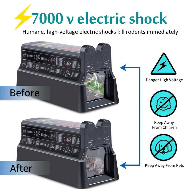 Electronic Mouse Trap Victor Control Rat Killer Pest Electric Rodent Zapper US gallery