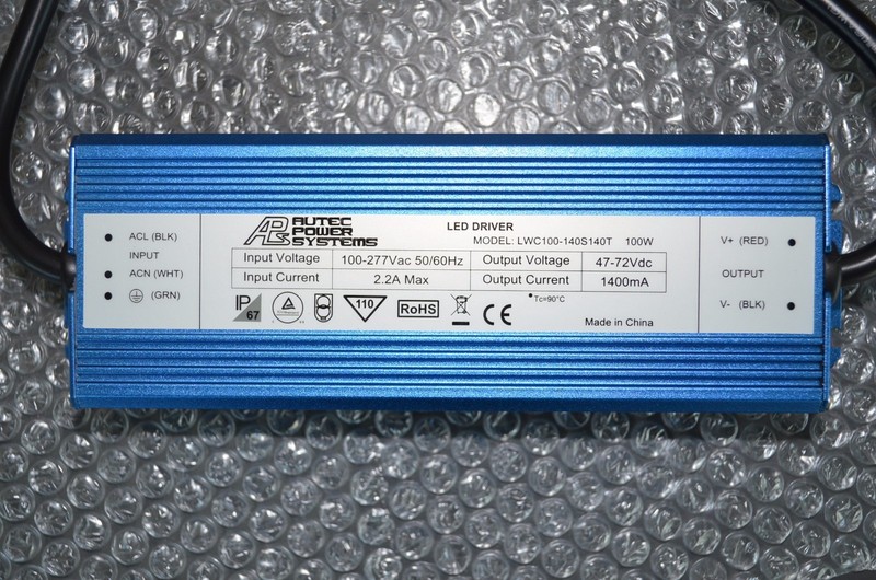 Autec 100W LED Driver Waterproof IP67 Constant Current AC 100-277v to DC 47-72v gallery