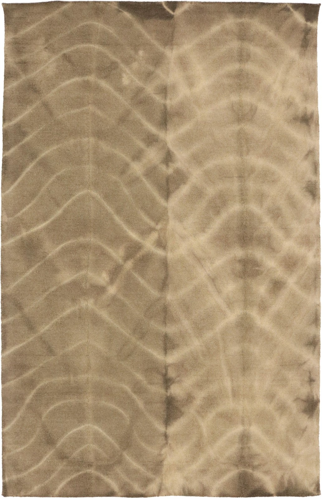 Brown 5x8 Hand-Tufted Tie-Dye Design Rug Contemporary Modern Foyer Carpet gallery