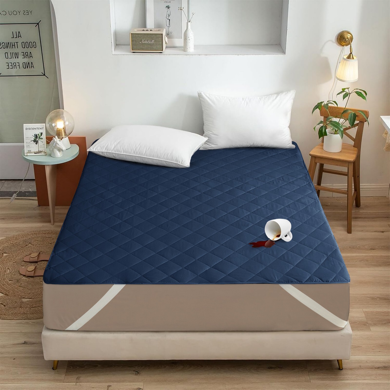 Quilted Waterproof Mattress Protector Mattress Pad Mattress Cover For All Sizes gallery