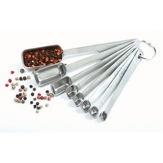NSF Bakers Narrow Measuring Spoons Set of 8 Quality 18/10 Stainless Steel Norpro gallery
