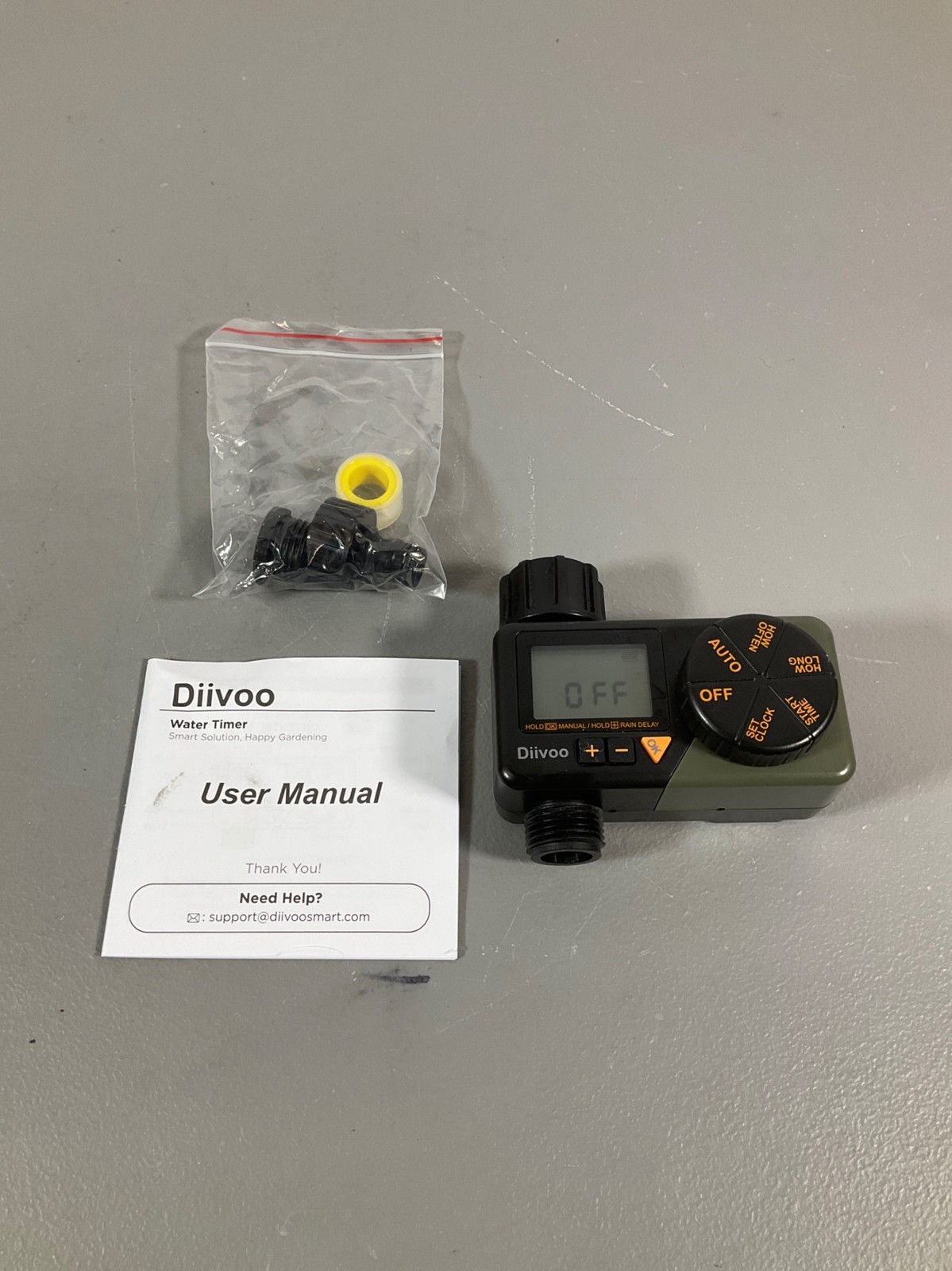 Diivoo WT-06 Digital Water Timer with IP54 Waterproof Rating, Handles up to 8bar gallery