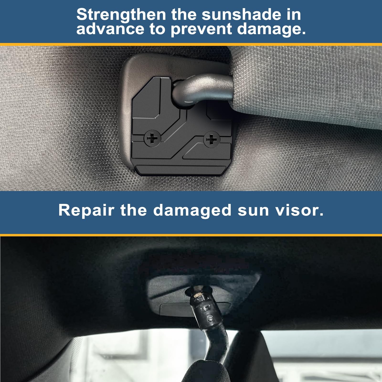 Dodge RAM 1500 Sun Visor Repair Kit 2019-2023 1 Pack Black Clip gallery