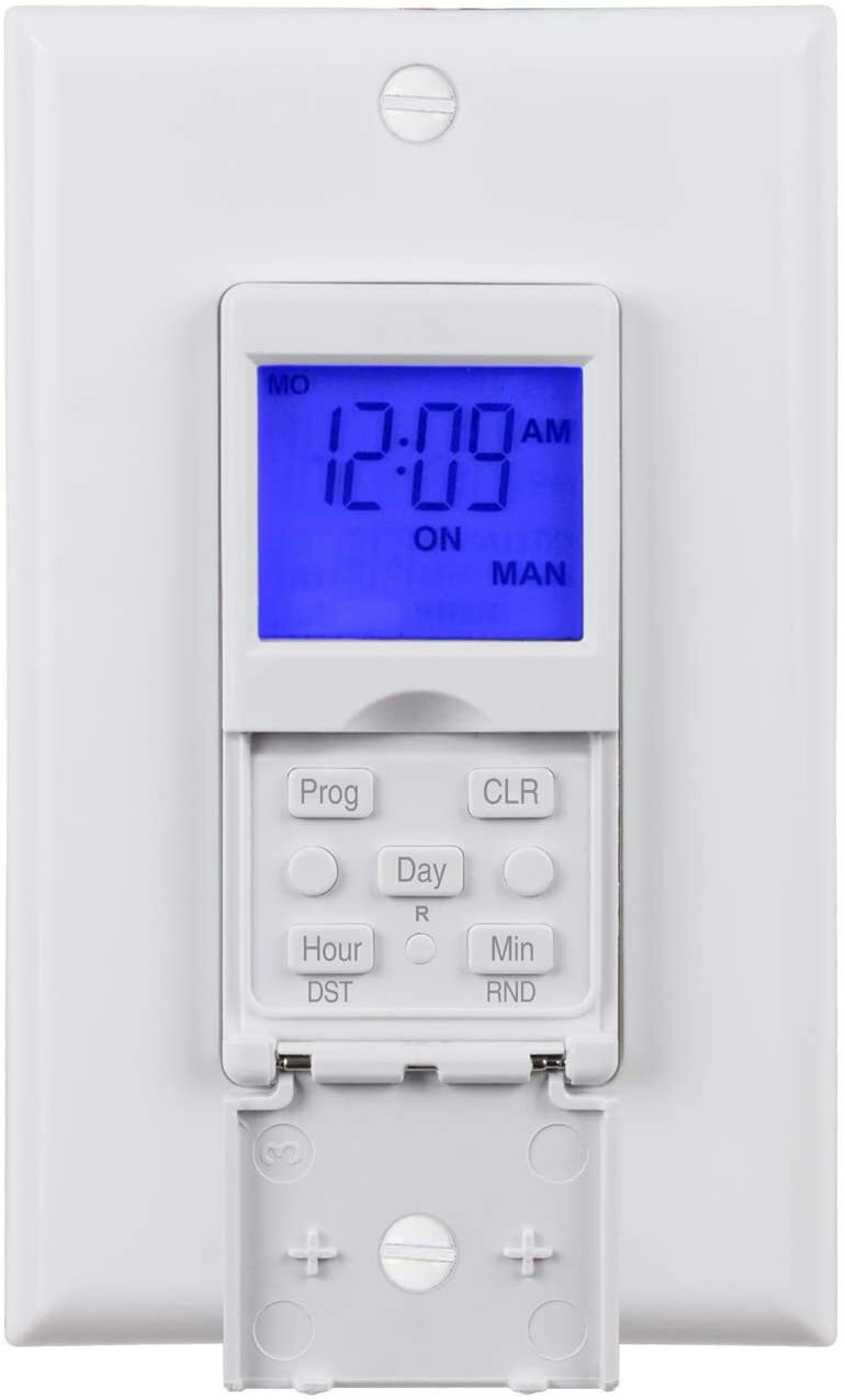 BN-LINK 7 Day Programmable In-Wall Timer Switch Digital with Blue Light, 3 way gallery
