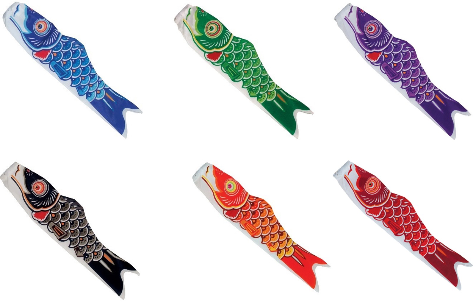 24" KOI Windsock, Flying Carp, Fish Windsock, Koinobori Windsock, Diva gallery