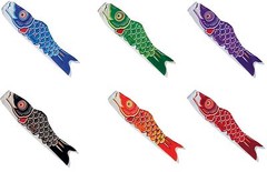24″ KOI Windsock, Flying Carp, Fish Windsock, Koinobori Windsock, Diva