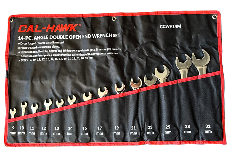 28-pc Combination Angle Double Open End Wrench Set SAE & METRIC gallery